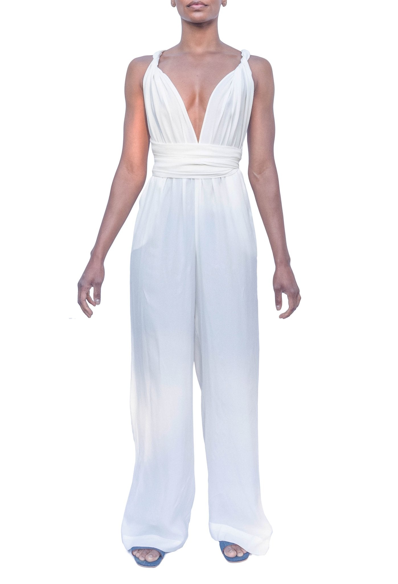 Sustainable UMY Blanc Convertible Jumpsuit - diarrablu