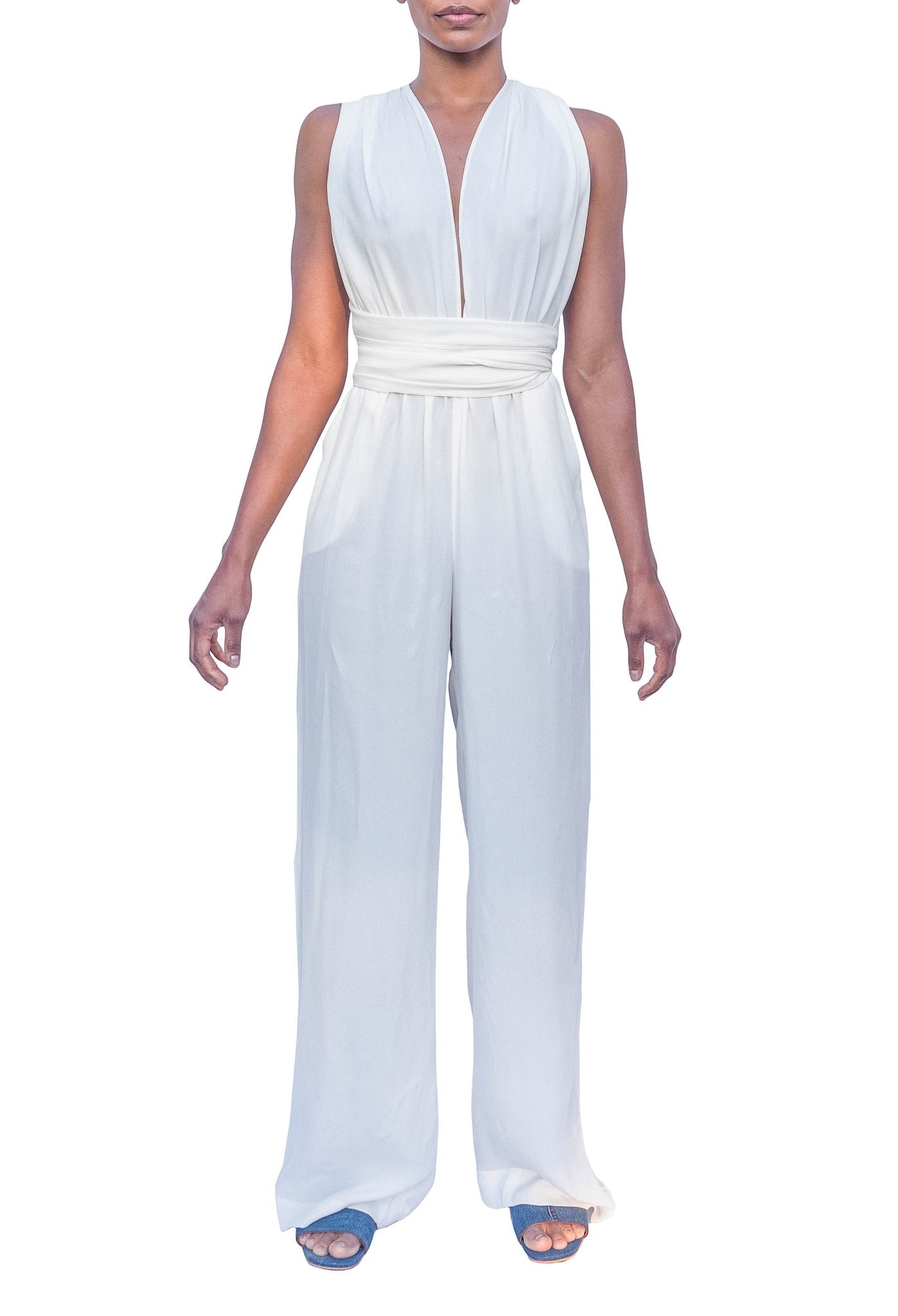 Sustainable UMY Blanc Convertible Jumpsuit - diarrablu