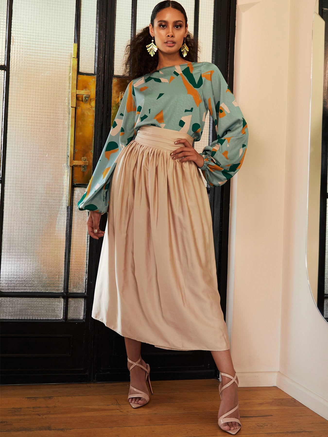Sustainable Yasmin Skirt - Solid Cream - diarrablu