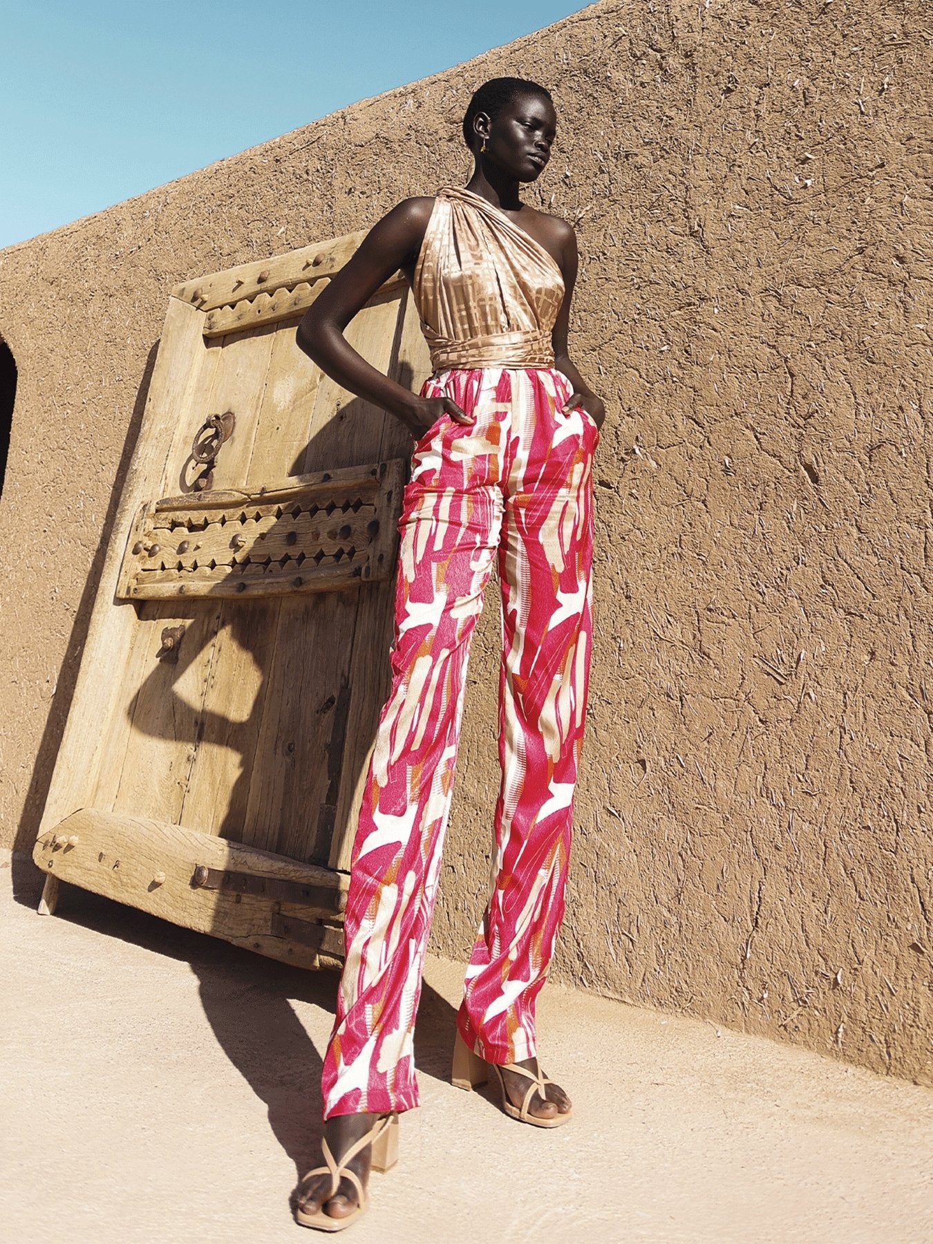 Umy Jumpsuit - Abstract Rose - diarrablu
