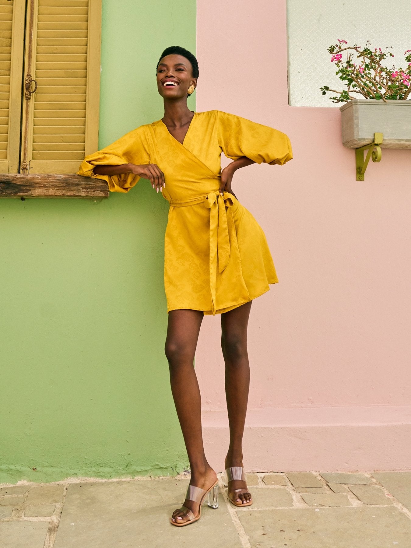 Yali Dress - Zeen Mustard - diarrablu
