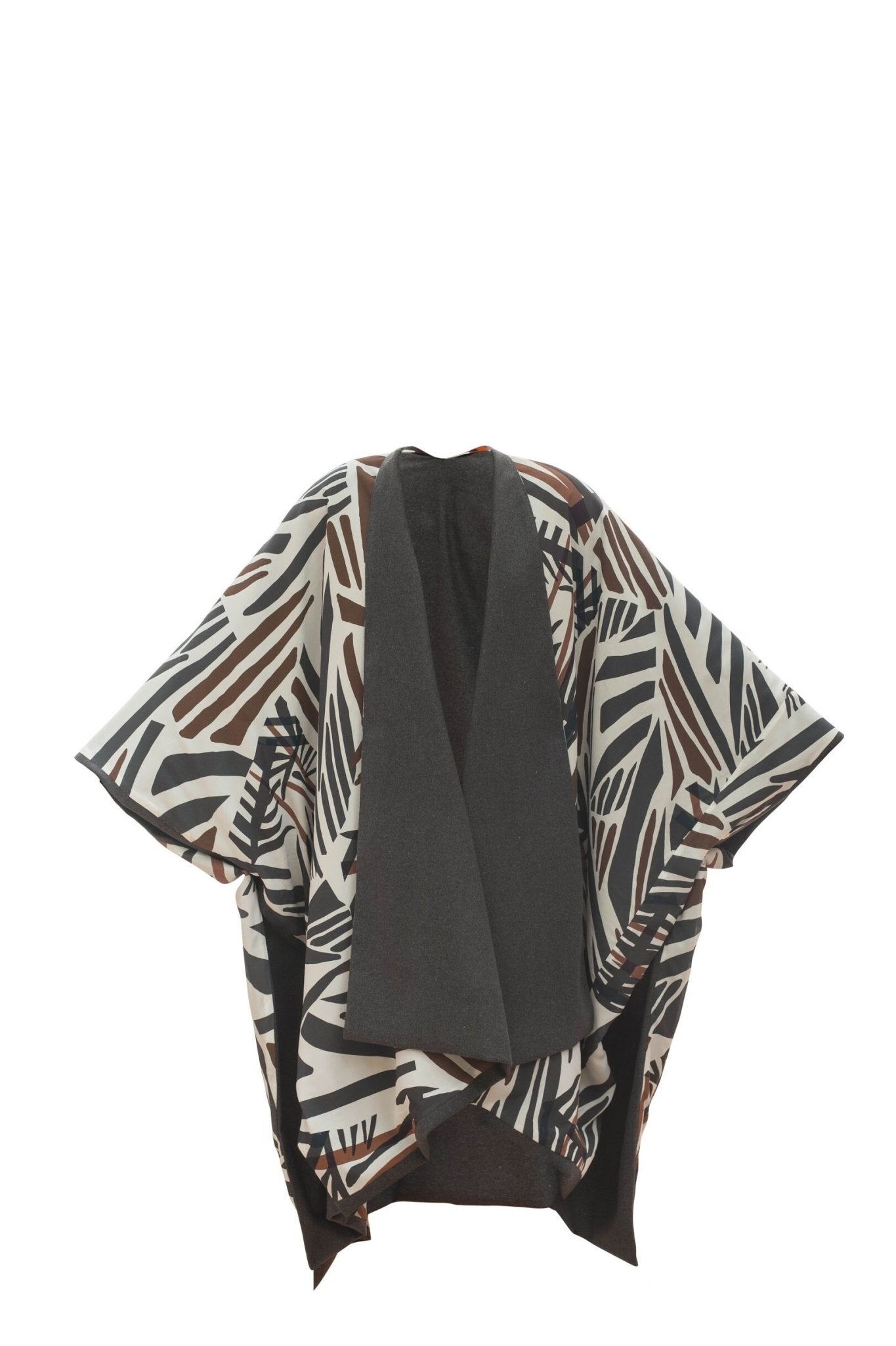 Zena Reversible Wool Poncho - diarrablu